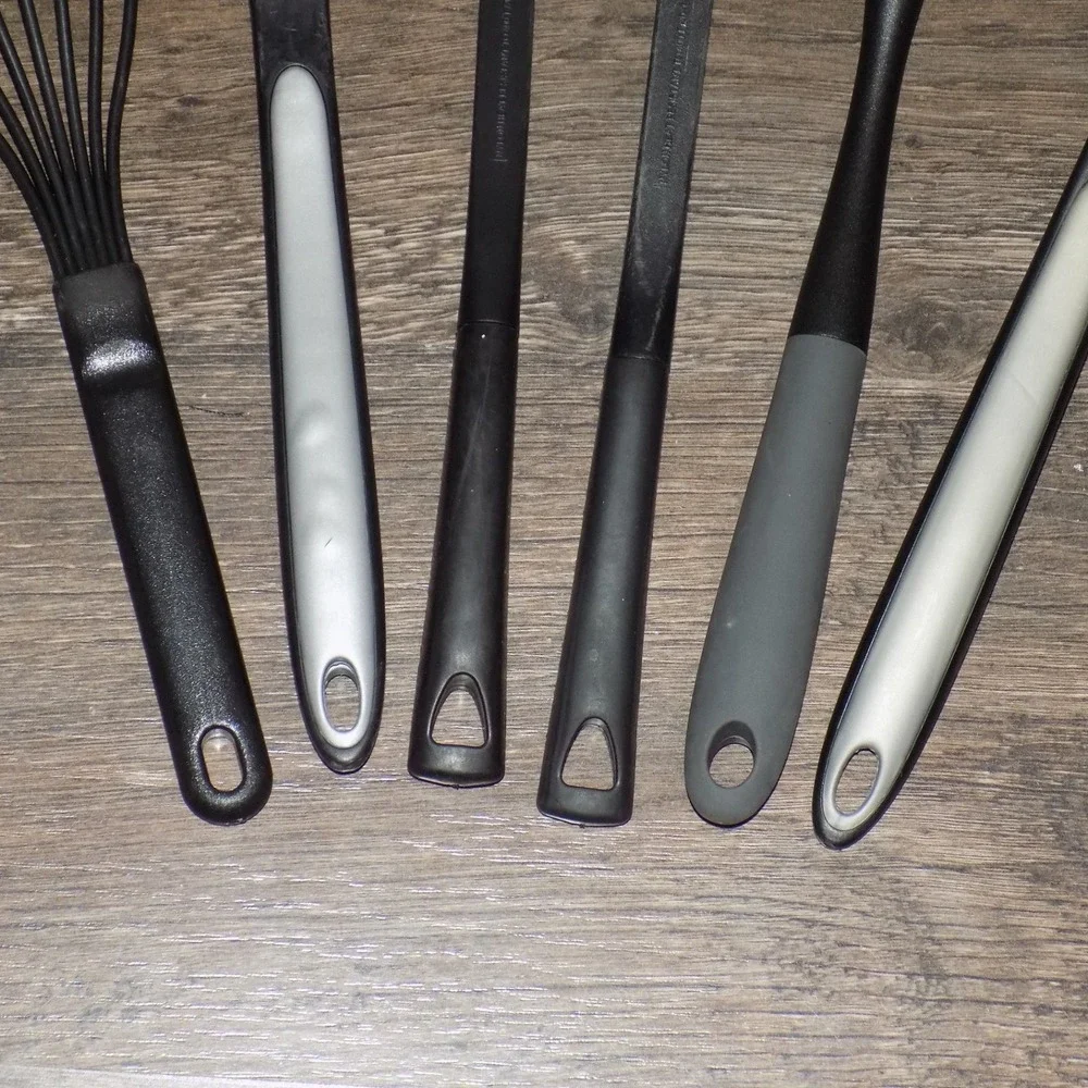 Calphalon Kitchen Utensil Set 6 Piece Black Nylon Heat Safe